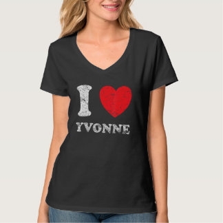 Bedrückter Grunge Worout Style I Liebe Yvonne T-Shirt