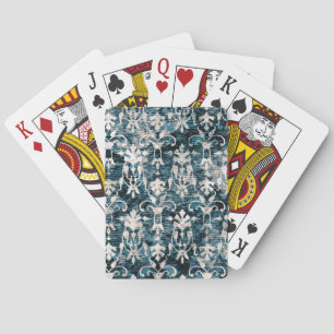 Bedruckter Jeans-Damask Spielkarten