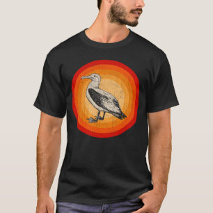 Bedrückter Kormoran Retrostil T-Shirt