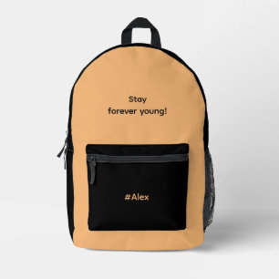  BEDRUCKTER RUCKSACK