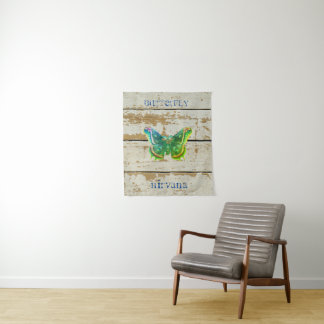 Bedrückter Schmetterling Nirvana Wall Kunstwerk Wandteppich