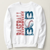 Bedrucktes Baseball-Saison-Mom-Sweatshirt mit Dist
