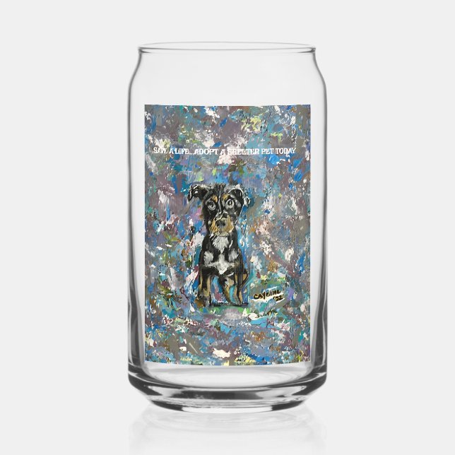 Bedrucktes Canware-Glas Dosenglas (Vorderseite)