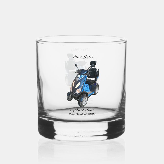 Bedrucktes Felsglas Whiskyglas (Vorderseite)