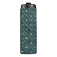 Bedrücktes Grunge Gold Crown Lattice Muster