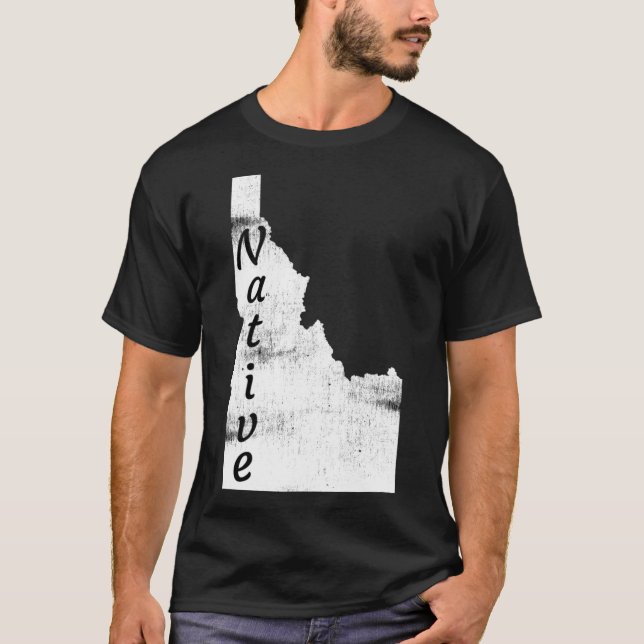Bedrücktes Idaho-Konzept T-Shirt (Vorderseite)