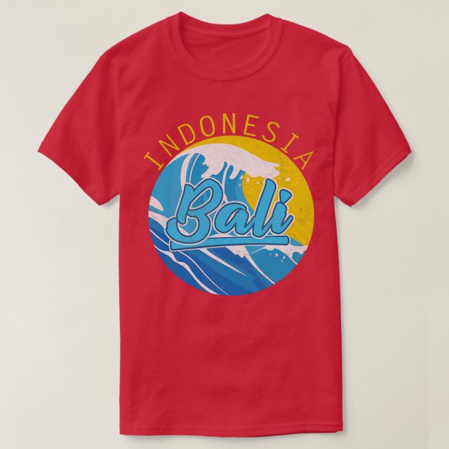 Bedrücktes Indonesien Bali T-Shirt (Design vorne)