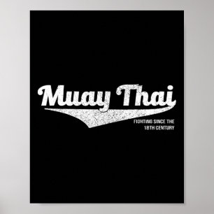 Bedrucktes Muay-Thai-Kickbox-Shirt, Mma Bjj, Th Poster