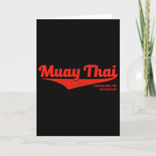 Bedrucktes Muay Thai Kickboxen T-Shirt, Mma Bjj, T Karte