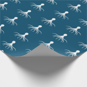 Bedrücktes Octopus-Design - Matte Wrapping Paper Geschenkpapier