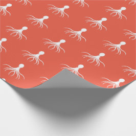 Bedrücktes Octopus-Design - Matte Wrapping Paper Geschenkpapier