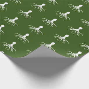 Bedrücktes Octopus-Design - Matte Wrapping Paper Geschenkpapier
