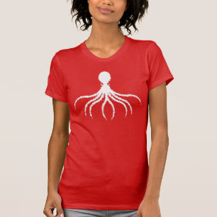 Bedrücktes Octopus-Design - Women's American Appar T-Shirt