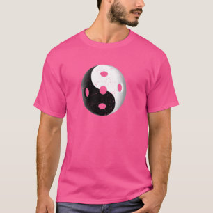 Bedrücktes Retro Yin und Yang Vintag Pickleball T-Shirt