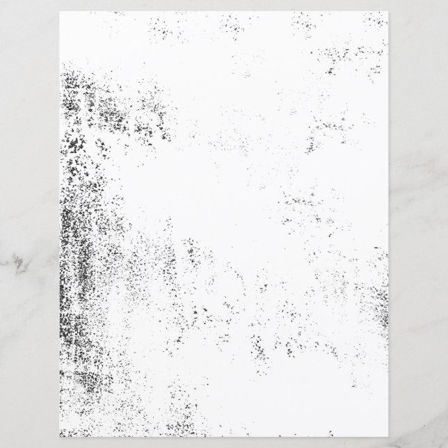 Bedrücktes Schwarz-weißes Paint Scrapbook Paper (Vorderseite)