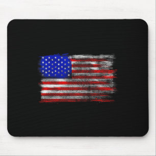 Bedrucktes US-Flagge T-Shirt - Vereinigte Staaten Mousepad