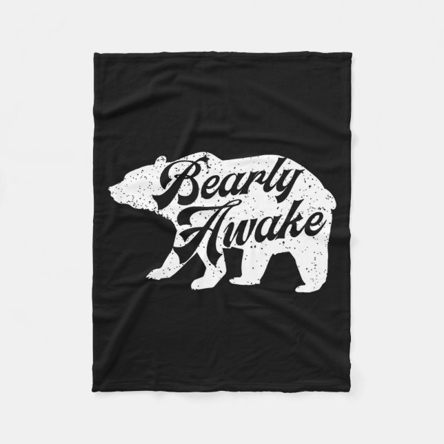 Bedstefar Like A Normal Grandpa But Cooler Retro  Fleecedecke (Vorderseite)