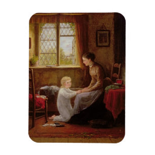 Bedtime, 1890 (Öl auf Tafel) Magnet
