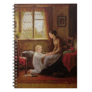 Bedtime, 1890 (Öl auf Tafel) Notizblock