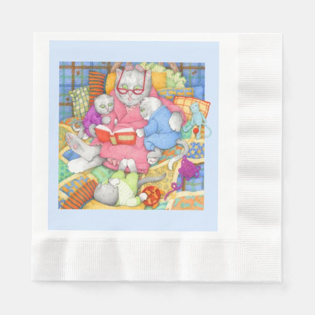 BEDTIME GESCHICHTE geprägtes Lunch Paper Napkins - Serviette (Vorderseite)