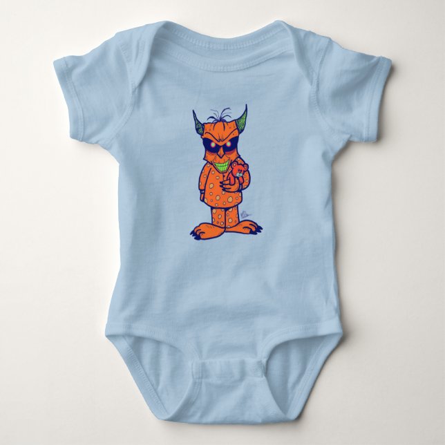 Bedtime Monster Baby Strampler (Vorderseite)