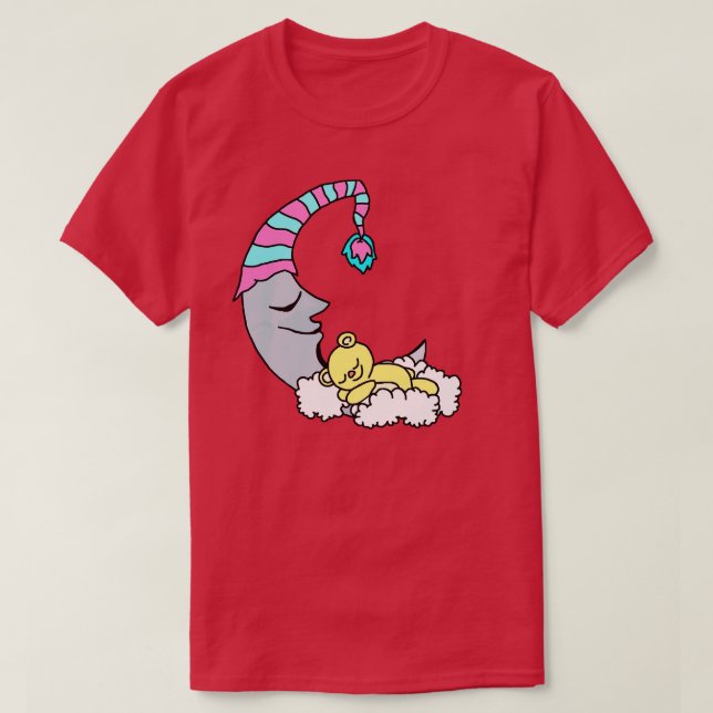 Bedtime Moon Bär T-Shirt (Design vorne)