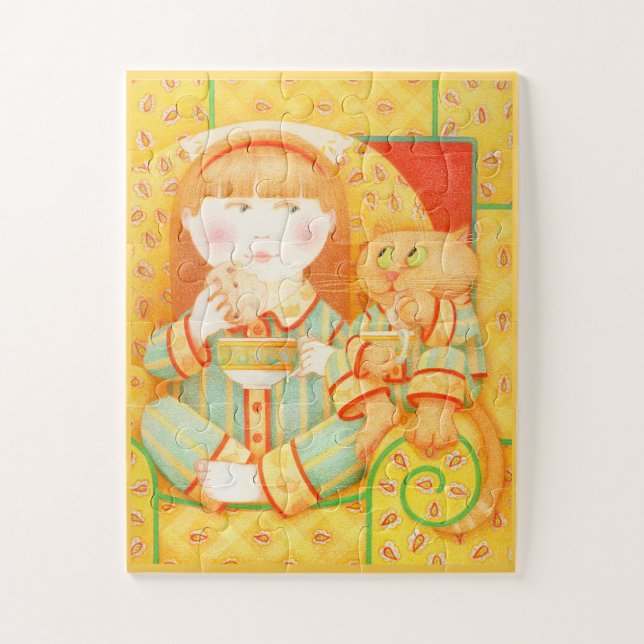 BEDTIME SNACK 11 "X14" Big Pieces Puzzle (Vertikal)