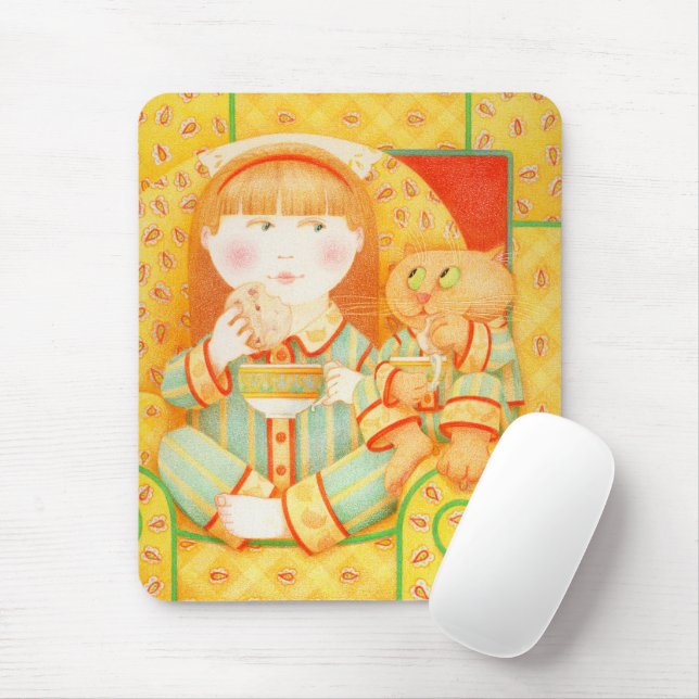 BEDTIME SNACK Maus Pad Mousepad (Mit Mouse)