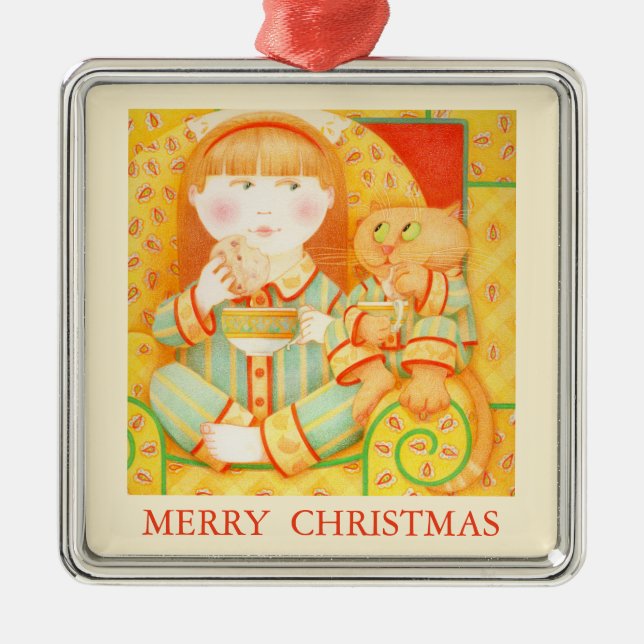 BEDTIME SNACK Premium Ornament + Text / Creme (Vorne)