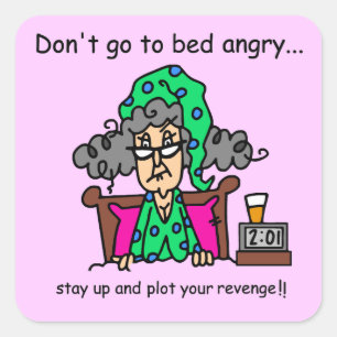 Bedtime-Spaß Quadratischer Aufkleber