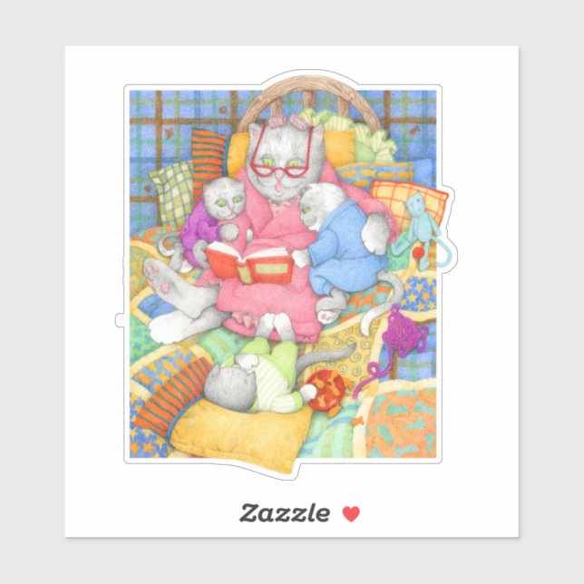 BEDTIME STORY 6" Vinyl Sticker (Blatt)