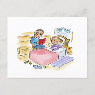Bedtime Story Postkarte