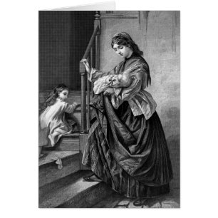 "Bedtime-" Vintage viktorianische Illustration