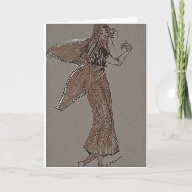 Beduinische Engels-Karte Feiertagskarte (Vorderseite)