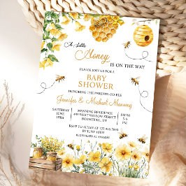 Bee A Little Honey is on the Way Baby Shower Einladung