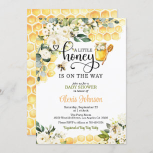Bee A Little Honey ist auf dem Weg Baby Dusche Einladung
