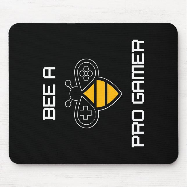 Bee a Pro Gamer, Bee Ohrs, I Love Bee, Beekeeping Mousepad (Vorne)