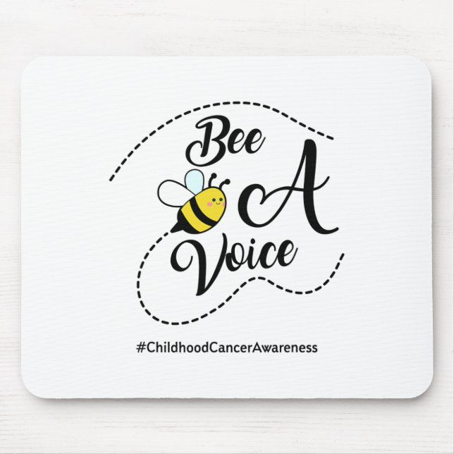 Bee A Voice Childhood Cancer Awareness  Mousepad (Vorne)