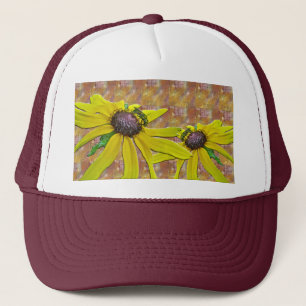 Bee and Black Mit Augen Susan Willkommensnachbarn Truckerkappe