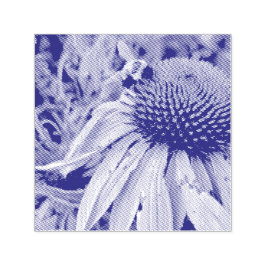 Bee and Coneflower Self Inking Rubber Stamp Permastempel