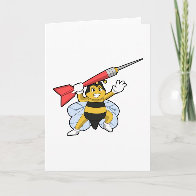 Bee at Darts with Dart.PNG Karte (Vorderseite)