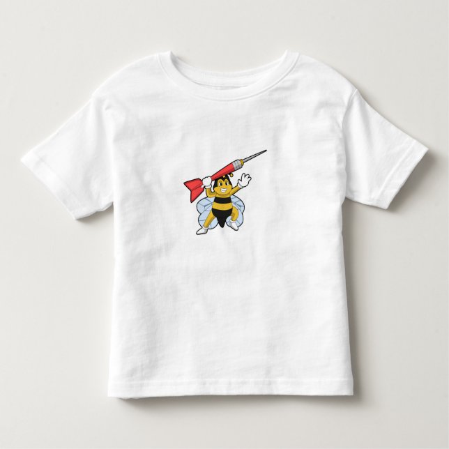 Bee at Darts with Dart.PNG Kleinkind T-shirt (Vorderseite)