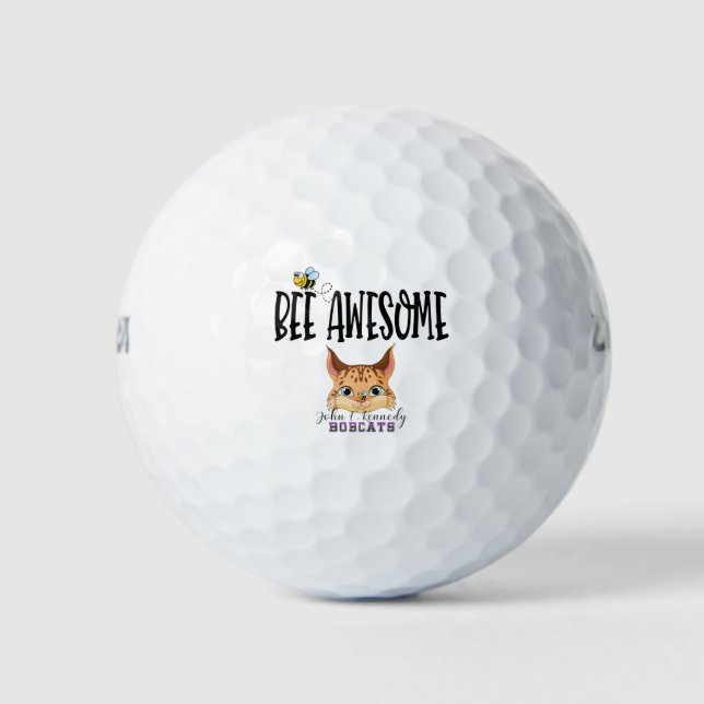 Bee Awesome Golfball (Vorderseite)