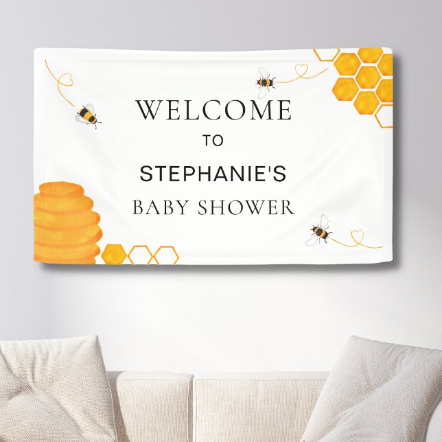 Bee Baby Dusche Willkommen Banner (Von Creator hochgeladen)