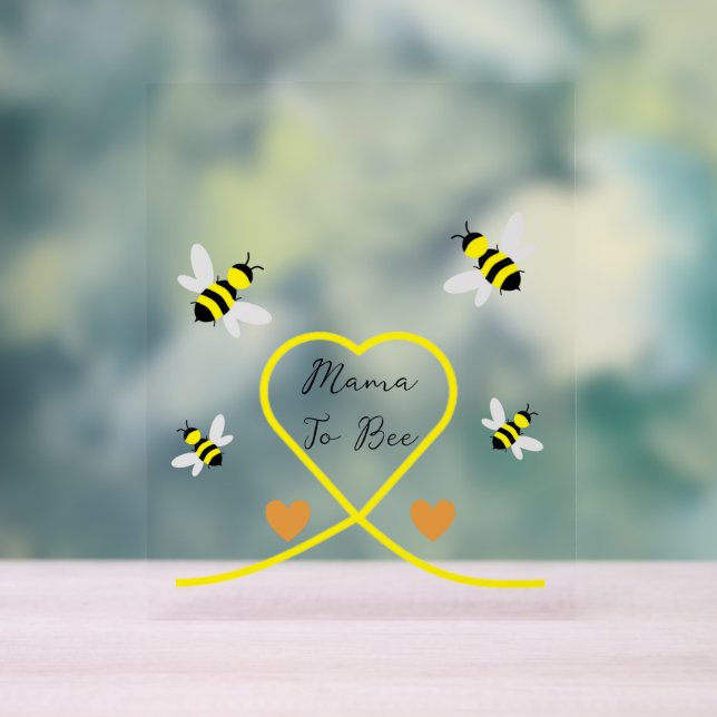 Bee Baby Shower Acrylschild (Neutral)