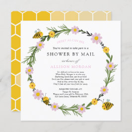 Bee Baby Shower by Mail Einladung