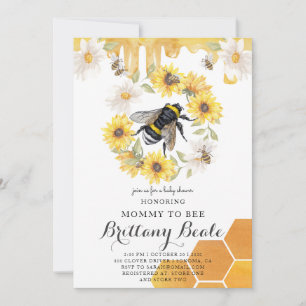 Bee Baby Shower Einladung