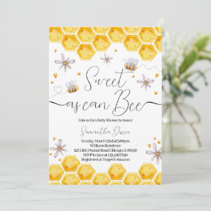 Bee Baby Shower Einladung