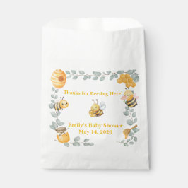 Bee Baby Shower Favor Bag  Geschenktütchen