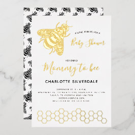 Bee Baby Shower Folieneinladung